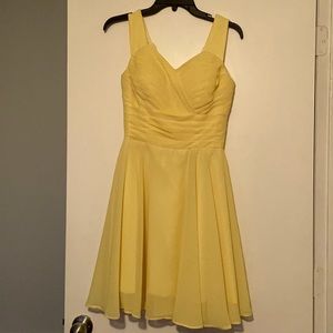 Pastel Yellow Lace Up Back